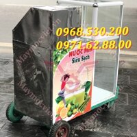 Máy ép nước mía xe đẩy có tủ kính Vinmax VM EP1500