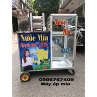 Máy ép nước mía xe đẩy tủ kính 1500W dây đồng hoàn toàn