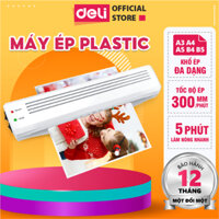 Máy Ép Plastic DELI Chính Hãng - Khổ Ép A3 A4 - Máy Ép Nhiệt Nhựa Nhỏ Gọn - Máy Cán Màng Ảnh, Poster