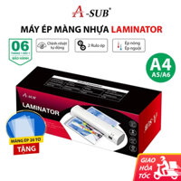 Máy ép plastic mini A-Sub Máy ép ảnh ép nhựa tài liệu A4 Máy ép plastic máy cán màng ép giấy