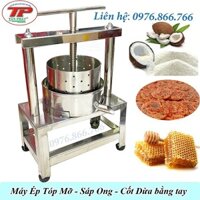 MÁY ÉP SÁP ONG - ÉP TÓP MỠ - ÉP NƯỚC CỐT DỪA INOX BẰNG TAY- 14cm