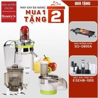 Máy ép trái cây đa năng Kuvings NJM-9010GR 2.0L Tặng Bàn nướng điện SQ-G600A và Máy xay sinh tố KSEHB-1000 - Hàng chính hãng