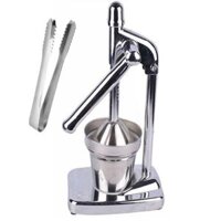 Máy ép trái cây, ép cam bằng tay Inox nhỏ Tặng 1 cây gắp đá inox