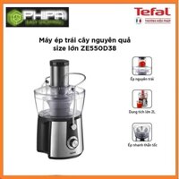 Máy Ép Trái Cây Ly Tâm 0.8L Tefal ZE550D38 800W - Hàng Chính Hãng