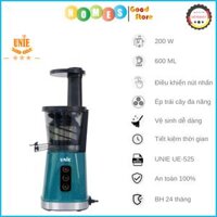 Máy Ép Trái Cây, Máy Ép Chậm Mini UNIE UE-525 Tiêu Chuẩn Đức Dung Tích 600 ML Công Suất 200W - Hàng Chính Hãng