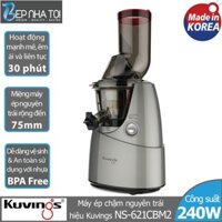 Máy ép trái cây tốc độ chậm Kuvings NS-621CBM2 (400ml) Màu Bạc - Hàng chính hãng