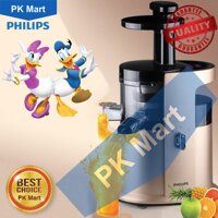 Máy ép trái cây tốc độ chậm Philips HR1883 (Nâu) - Hàng nhập khẩu  + Tặng miễn phí cốc làm kem