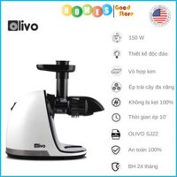 Máy Ép Trái Cây Trục Ngang, Máy Ép Chậm OLIVO SJ22 Thương Hiệu Mỹ, Ép Rau Không Lo Kẹt Máy, Ép Kiệt 99 , Dễ Vệ Sinh Công Suất 150W - Hàng Chính Hãng