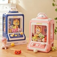Máy Gắp Thú Bông Đồ Chơi Cho Bé Kèm Nhạc Và Đèn Máy Gắp Thú Mini Tặng Thú Bông Và Bóng