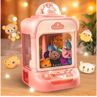 Máy Gắp Thú Bông Mini Có Nhạc Và Đèn Cho Bé. Tặng Kèm Gấu Bông Và Bóng