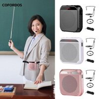 Máy ghi âm bộ khuếch đại giọng nói COFORDOS, Loa micro có dây Mini có thể sạc lại, Bộ pin Tai nghe Mikrofon Mike Loa âm thanh