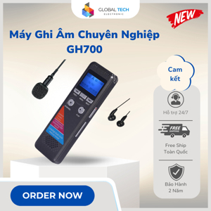 Máy ghi âm chuyên nghiệp GH-700 pin 350h liên tục