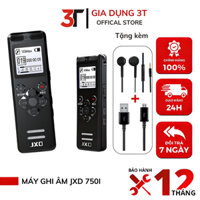 Máy ghi âm JXD 750 dung lượng 16GB, ghi âm giọng nói khoảng cách xa rõ loại bỏ tạp âm tốt, loa ngoài to BH 12 Tháng