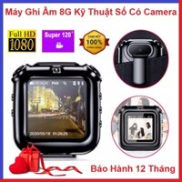 Máy Ghi Âm Kỹ Thuật Số, Quay Phim Chụp Ảnh Chuyên Nghiệp Màn Hình 1.5inch - Thiết Bị Ghi Âm - Thẻ Nhớ 8G - 1080 FULL HD