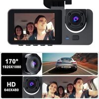 Máy ghi âm lái xe ba ống kính, máy ghi âm lái xe WiFi, kết nối điện thoại di động, tầm nhìn ban đêm