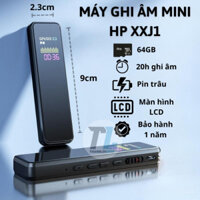 Máy Ghi Âm Mini Cầm Tay Chính Hãng HP XXJ1, Dung Lượng 64GB, Màn Hình LCD, BH 1 năm
