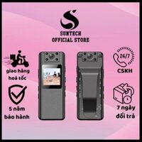 Máy ghi âm, quay phim Suntech V22C 64GB, máy ghi âm kĩ thuật số 1080P, camera hành trình màn hình HD - Bảo hành 5 năm