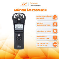 Máy ghi âm Zoom H1N ghi âm qua thẻ nhớ gắn ngoài, mic ghi: dual mix, màn hình LCD, ghi âm liên tục 15h | TECHMART