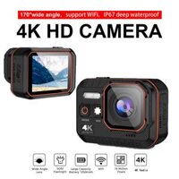 Máy ghi máy lái xe thể thao chống nước 4K HD mới với màn hình điều khiển từ xa 4K Máy ảnh thể thao Mũ bảo hiểm GPRO HERO 8 Insta Màu sắc Đen