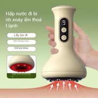 Máy giác hơi cầm tay mát xa chườm ấm hồng ngoại, cạo gió với 8 đầu massage Lưu Thông Khí Huyết