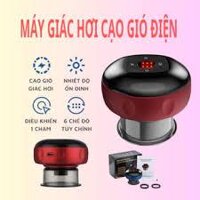 Máy giác hơi cạo gió massage thông minh không dùng lửa, máy giác hơi điện mini 6 cấp độ giảm đau, tăng tuần hoàn má..u