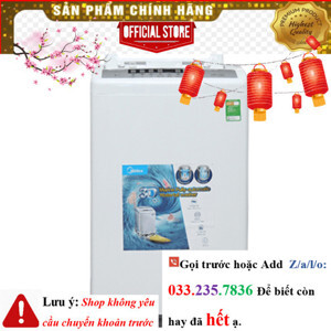 Máy giặt Midea 7.5 kg MAN-7507