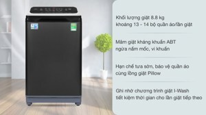 Máy giặt Aqua 8.8 kg AQW-FR88GT.BK