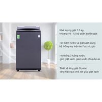 Máy giặt Casper 7.5 kg WT-75N70BGA năm ra mắt 2021 - THÁI LAN