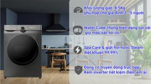 Máy giặt Coex lồng ngang Inverter 8.5kg FW-80CW1408IGB
