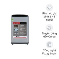 Máy giặt cửa trên Sharp 7.5 kg ES-Y75HV-S