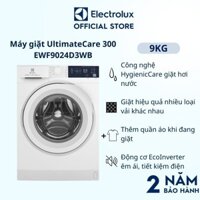 Máy giặt cửa trước Electrolux 9kg UltimateCare 300-EWF9024D3WB-Diệt vi khuân