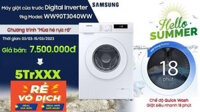 Máy giặt cửa trước Samsung Inverter 9kg (WW90T3040WW)