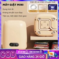 Máy giặt đồ mini cao cấp dung tích 9L, máy giặt đồ lót nhỏ xách tay khử trùng kháng khuẩn, máy giặt đồ trẻ em tiện lợi