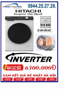 Máy giặt Hitachi Inverter 9.5 kg BD-954HVOW