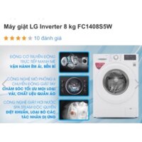 Máy giặt LG 8kg- inventer 1408S5W