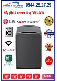 Máy giặt LG Inverter 18 kg TV2518DV3B [TV2518DV3B] MỚI 2023