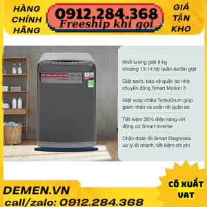 Máy giặt LG Inverter 9 kg T2109VSAB