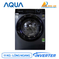 Máy giặt lồng ngang AQUA AQD-A1102J.BK 11kg Inverter màu đen