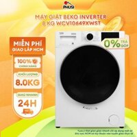 Máy Giặt Lồng Ngang Beko Inverter 8 kg WCV10649XWST - [MIỄN PHÍ VẬN CHUYỂN - LẮP ĐẶT]