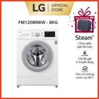 Máy giặt lồng ngang LG Inverter 8 kg (Trắng)-FM1208N6W - Miễn phí lắp đặt ( sale )