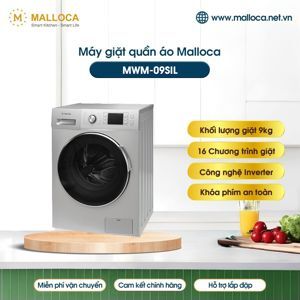 Máy giặt Malloca 9 kg MWM-09SIL