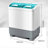 Máy giặt mini 5kg chuyên giặt đồ cho trẻ em, ĐỒ LÓT, ĐỒ NHỎ - Máy bán tự động 2 LỒNG, máy giặt 2 lồng bán tự động
