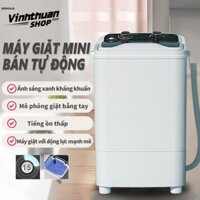 Máy giặt mini bán tự động, giặt 7kg, có ánh sáng xanh