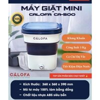 Máy giặt mini Calofa CA500, khối lượng giặt 3kg, hoạt động êm ái, không bị rung lắc