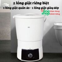 Máy giặt mini cho sinh viên và em bé DEKE XPB-45 kèm 2 lồng giặt quần áo và giày dép riêng - Bảo Hành 1 Năm