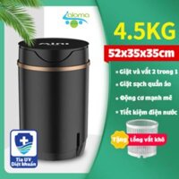 Máy giặt mini DEKE XPB-10 xoáy cực mạnh đảo chiều giặt 4kg quần áo cho sinh viên, em bé, giặt quần áo trắng
