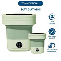 Máy Giặt Mini Gấp Gọn Đa Năng, Máy Giặt Đồ Lót,  Quần Áo Trẻ Em Dung Tích 6L Vắt Khô Khử Khuẩn