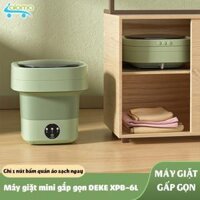 Máy Giặt Mini Gấp Gọn DEKE XPB-6L Giặt Tất, Đồ Lót, Đồ Cho Bé Tiện Lợi Khử Khuẩn Bằng Ánh Sáng Xanh