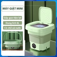 Máy Giặt Mini Gấp Gọn - Máy giặt đồ lót gấp gọn di động tự vắt khô tiện dụng khi đi du lịch.