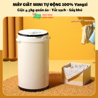 Máy giặt mini hoàn toàn tự động Chigo-QB35 giặt 4.5kg quần áo lồng giặt thép không gỉ Linashop2018